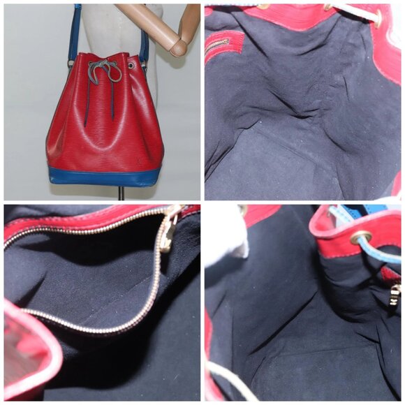 LOUIS VUITTON Epi Noe Shoulder Bag Bicolor Red Blue - Picture 16 of 16